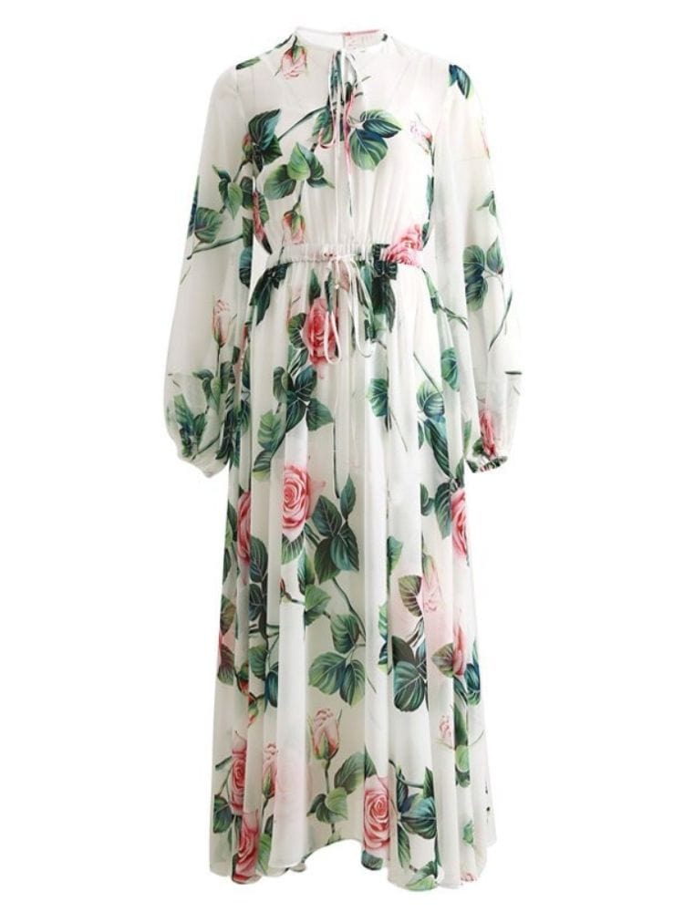 BOHEMIAN THE LABEL  Grace Long Sleeve Floral Gown Dress