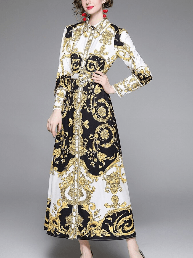 BOHEMIAN THE LABEL  Sierra Long Sleeve Gown Dress